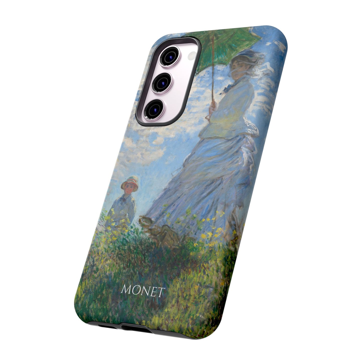 Tough Phone Case for iPhone, Samsung and Google Pixel - Monet, Woman with a Parasol - Madame Monet and Her Son (1875)