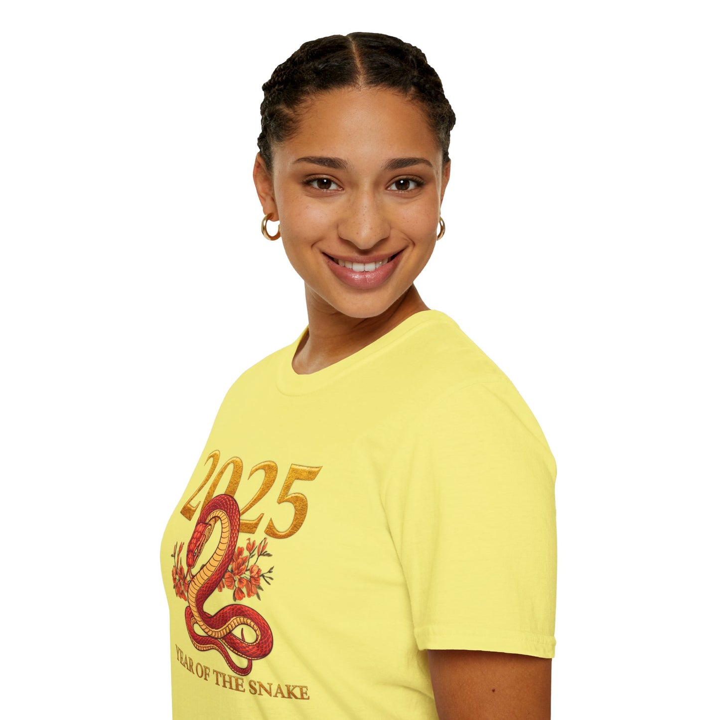 Gildan 64000 Unisex Softstyle Short-sleeve Tee | 2025 Year of the Snake Chinese New Year Design