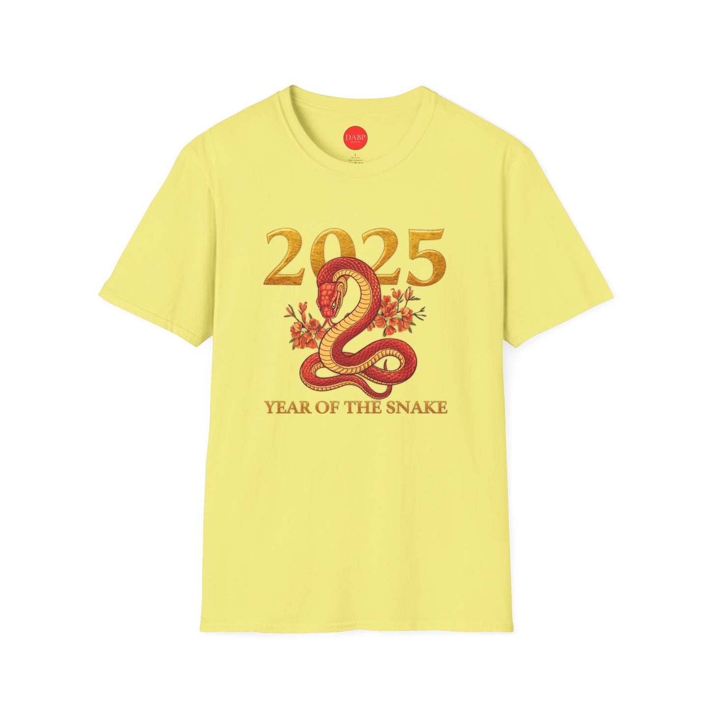 Gildan 64000 Unisex Softstyle Short-sleeve Tee | 2025 Year of the Snake Chinese New Year Design