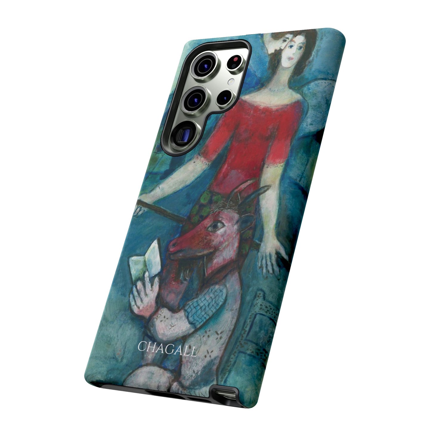 Tough Phone Case for iPhone, Samsung and Google Pixel - Chagall, The Angel and the Reader (1930)