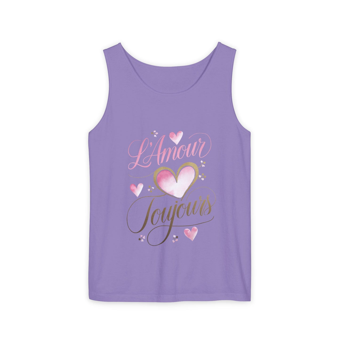 Comfort Colors® 9360 Women's Garment-Dyed Tank Top - L’Amour Toujours – Romantic French Love Design