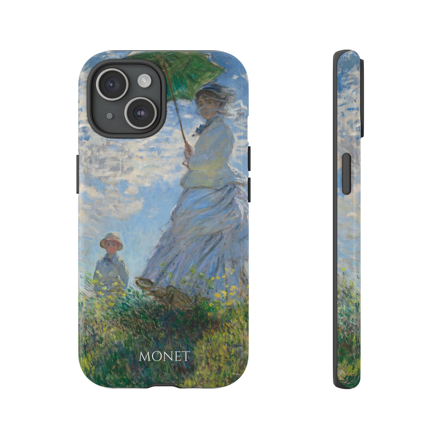 Tough Phone Case for iPhone, Samsung and Google Pixel - Monet, Woman with a Parasol - Madame Monet and Her Son (1875)