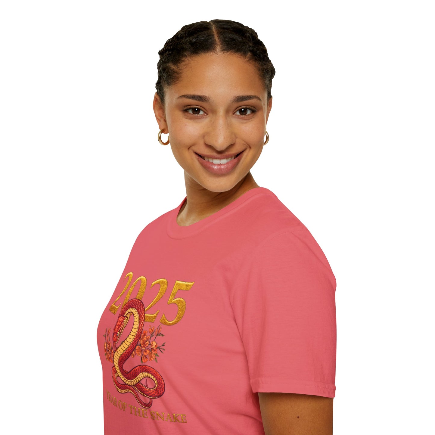 Gildan 64000 Unisex Softstyle Short-sleeve Tee | 2025 Year of the Snake Chinese New Year Design