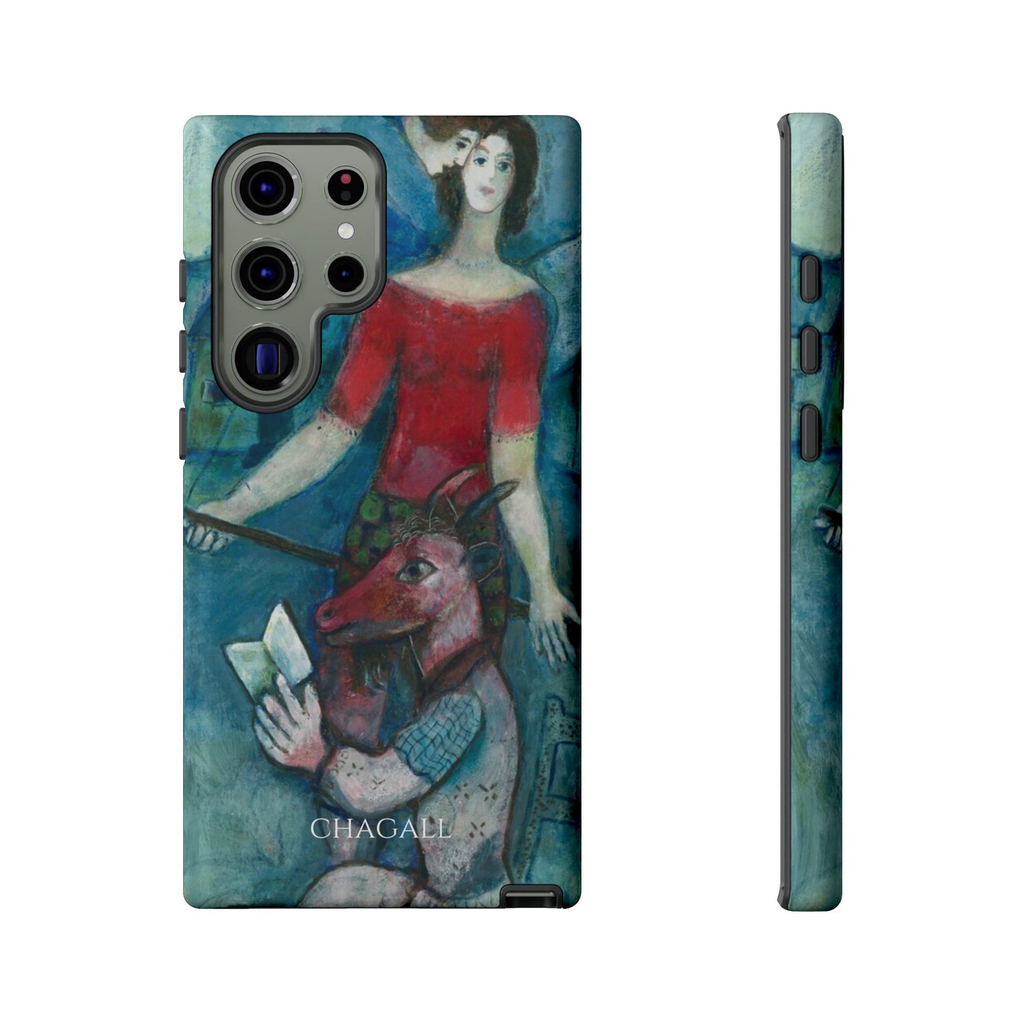 Tough Phone Case for iPhone, Samsung and Google Pixel - Chagall, The Angel and the Reader (1930)
