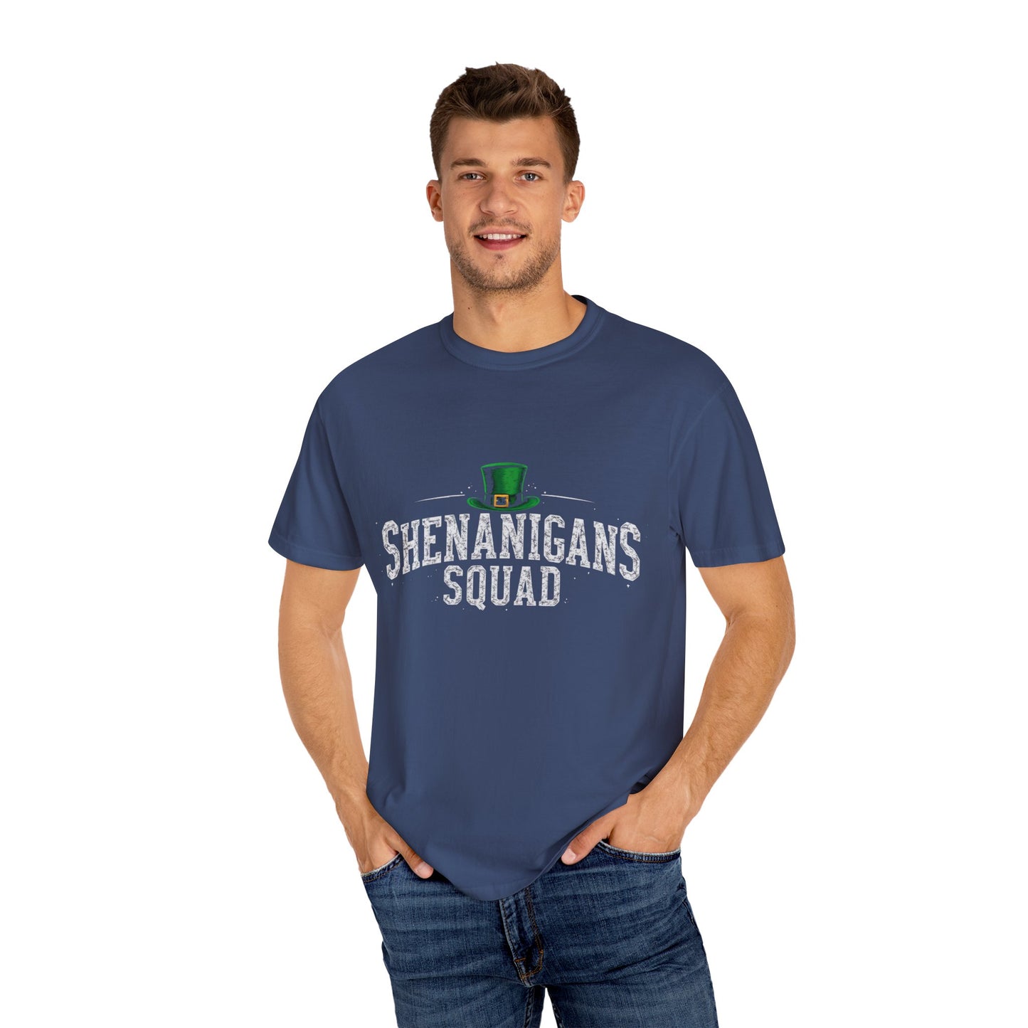 Comfort Colors 1717 Unisex Garment-Dyed T-shirt - Shenanigans Squad St. Patrick’s Day Design