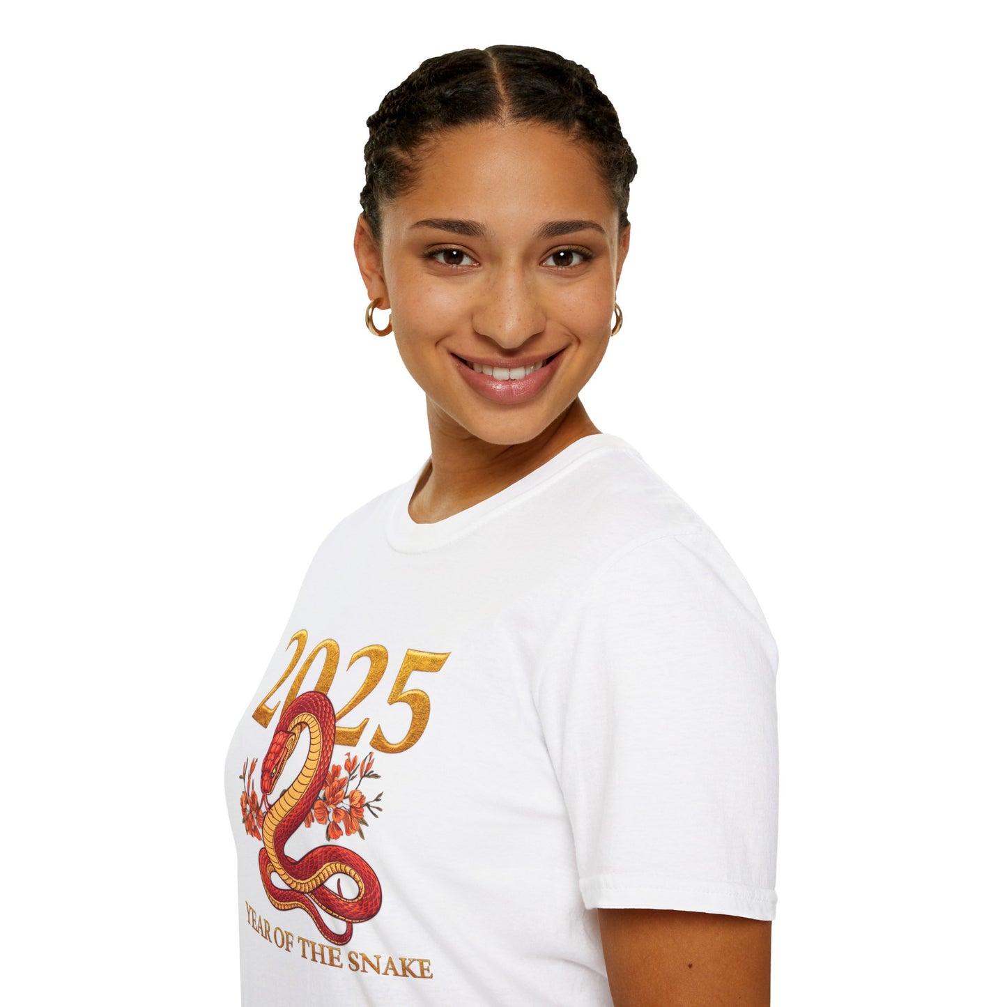 Gildan 64000 Unisex Softstyle Short-sleeve Tee | 2025 Year of the Snake Chinese New Year Design