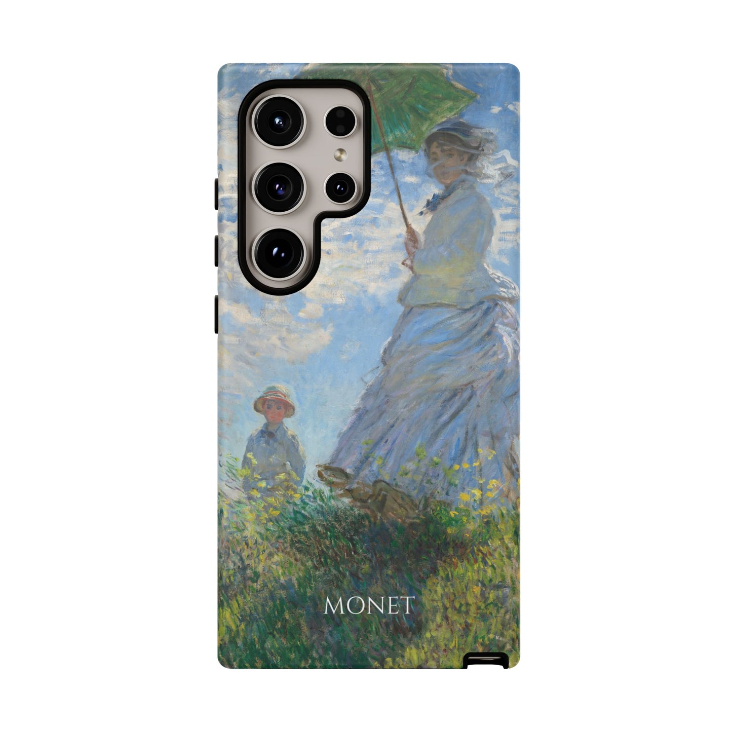Tough Phone Case for iPhone, Samsung and Google Pixel - Monet, Woman with a Parasol - Madame Monet and Her Son (1875)