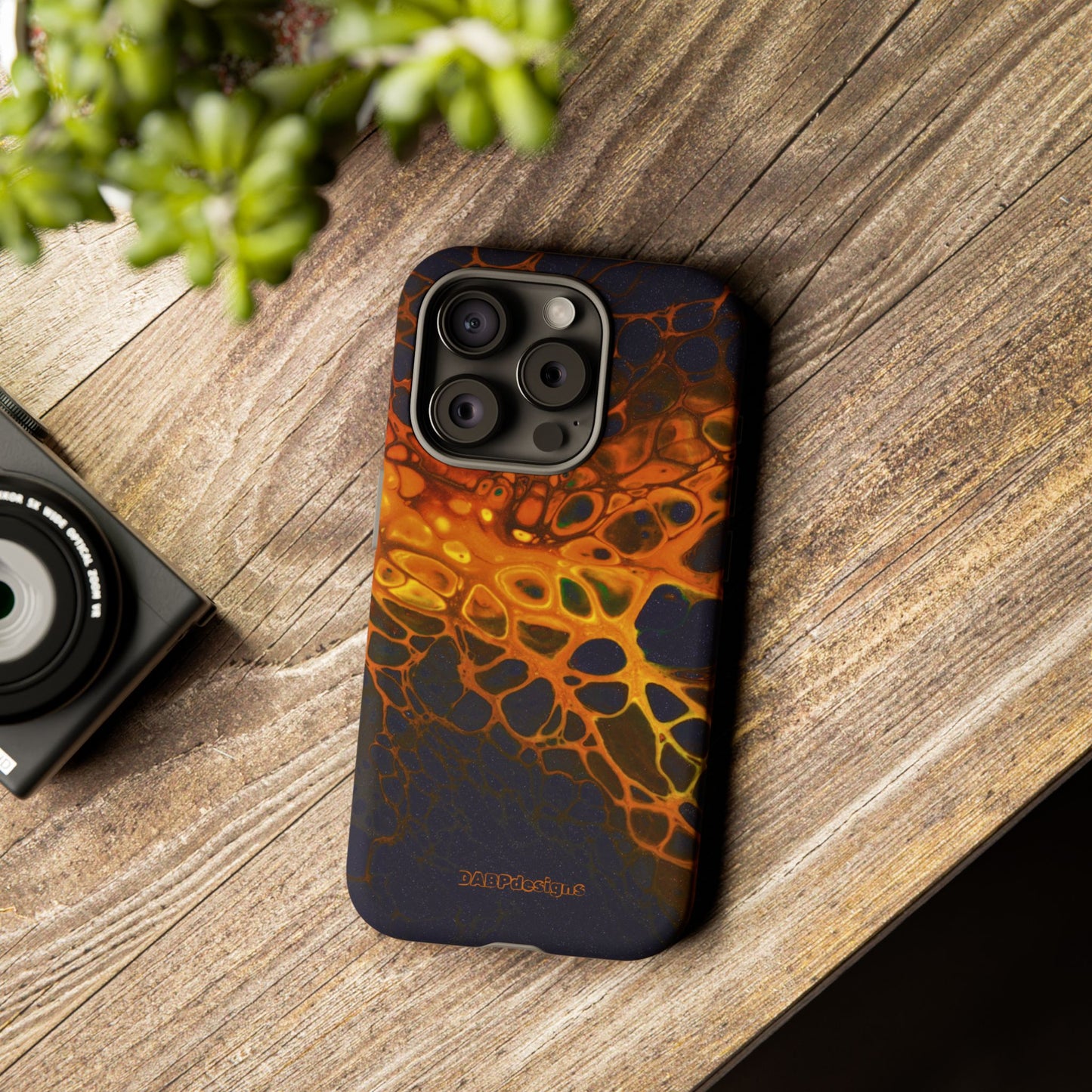 Tough Phone Case for iPhone, Samsung and Google Pixel - DABPdesigns Acrylic Abstract Design (v2)