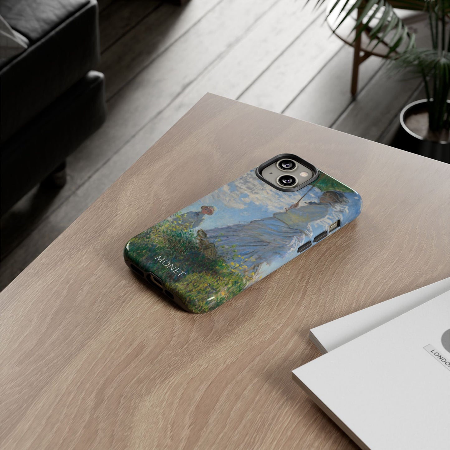 Tough Phone Case for iPhone, Samsung and Google Pixel - Monet, Woman with a Parasol - Madame Monet and Her Son (1875)