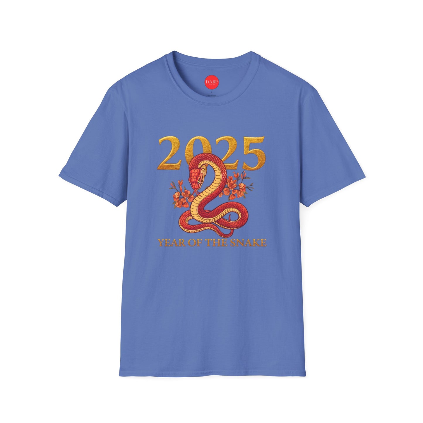 Gildan 64000 Unisex Softstyle Short-sleeve Tee | 2025 Year of the Snake Chinese New Year Design