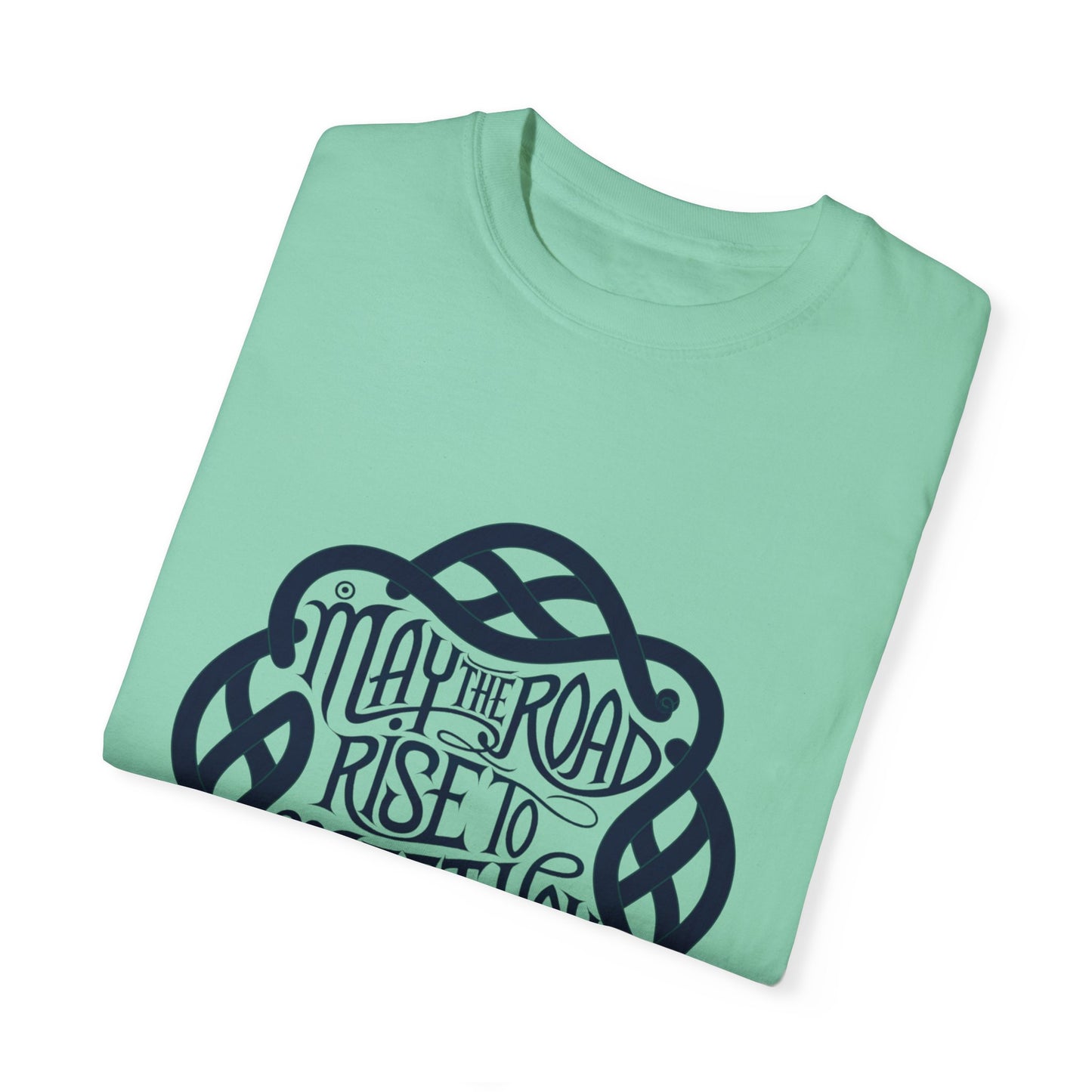 Comfort Colors 1717 Unisex Garment-Dyed T-shirt - May the Road Rise to Meet You – Celtic Knotwork Irish Blessing Tee