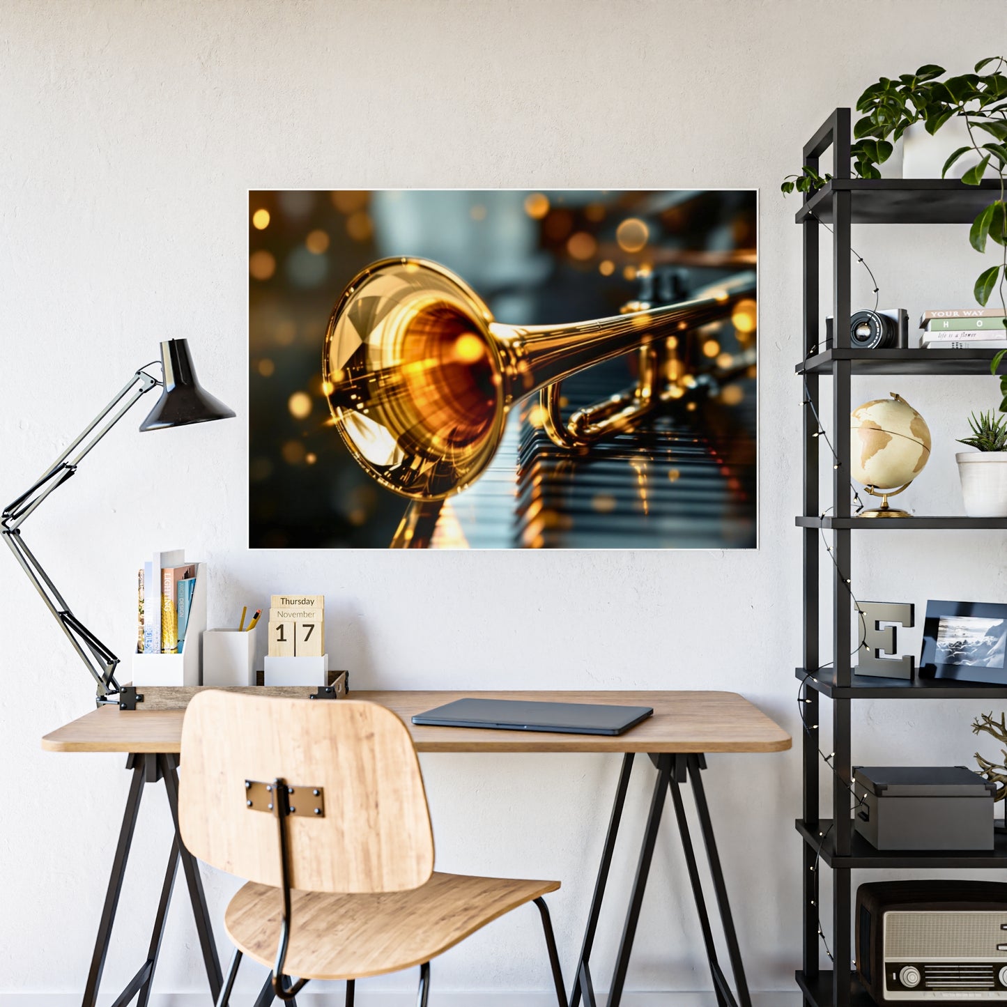 Jazz-Inspired Glossy Poster Art | Valentine Echoes II