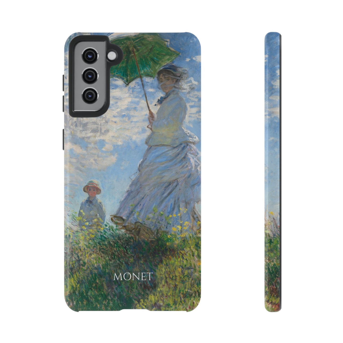Tough Phone Case for iPhone, Samsung and Google Pixel - Monet, Woman with a Parasol - Madame Monet and Her Son (1875)