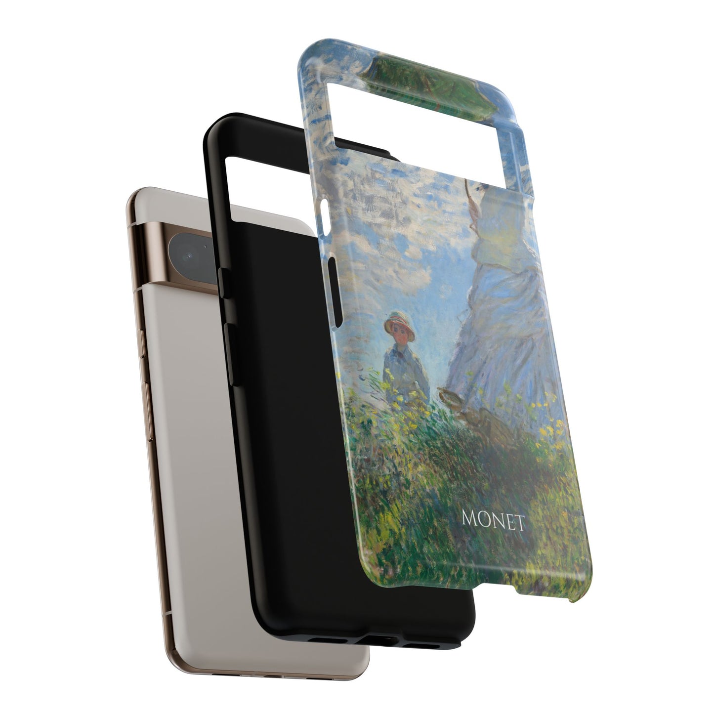 Tough Phone Case for iPhone, Samsung and Google Pixel - Monet, Woman with a Parasol - Madame Monet and Her Son (1875)