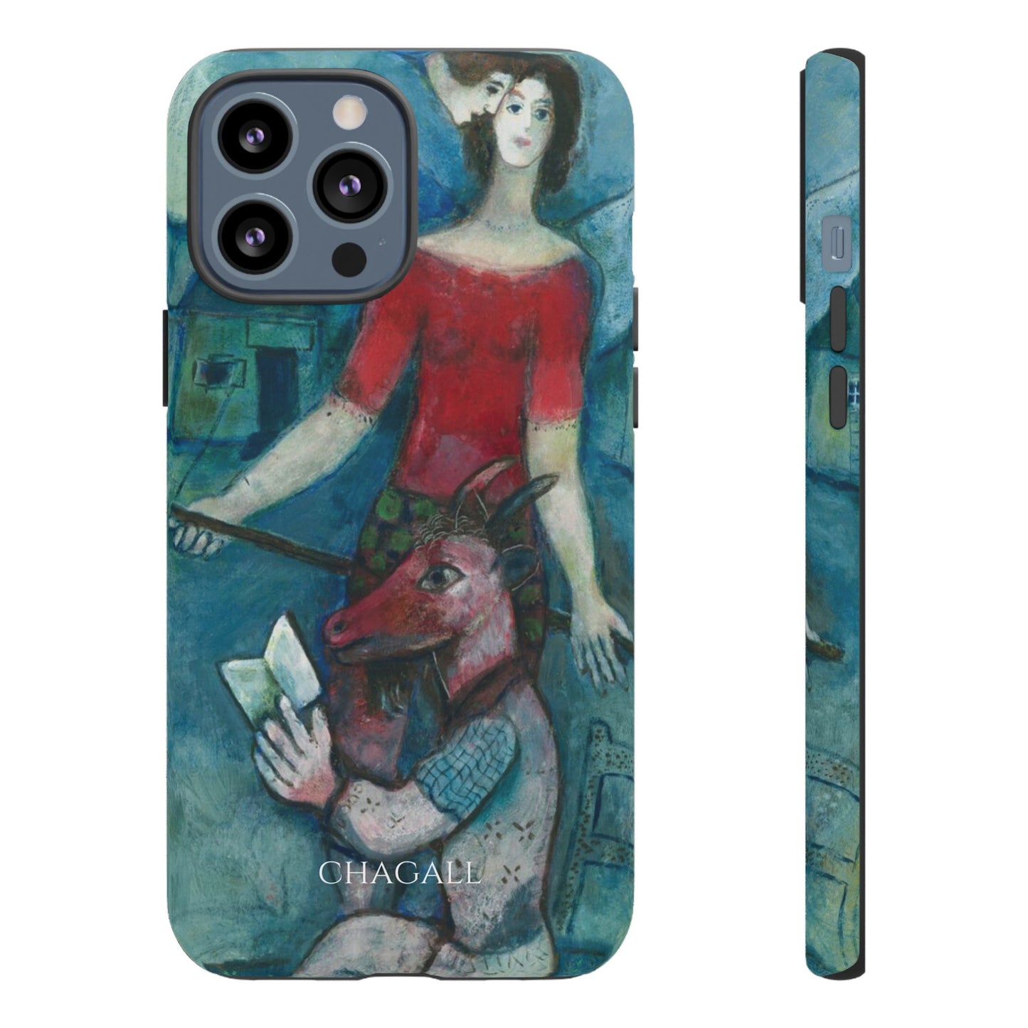 Tough Phone Case for iPhone, Samsung and Google Pixel - Chagall, The Angel and the Reader (1930)