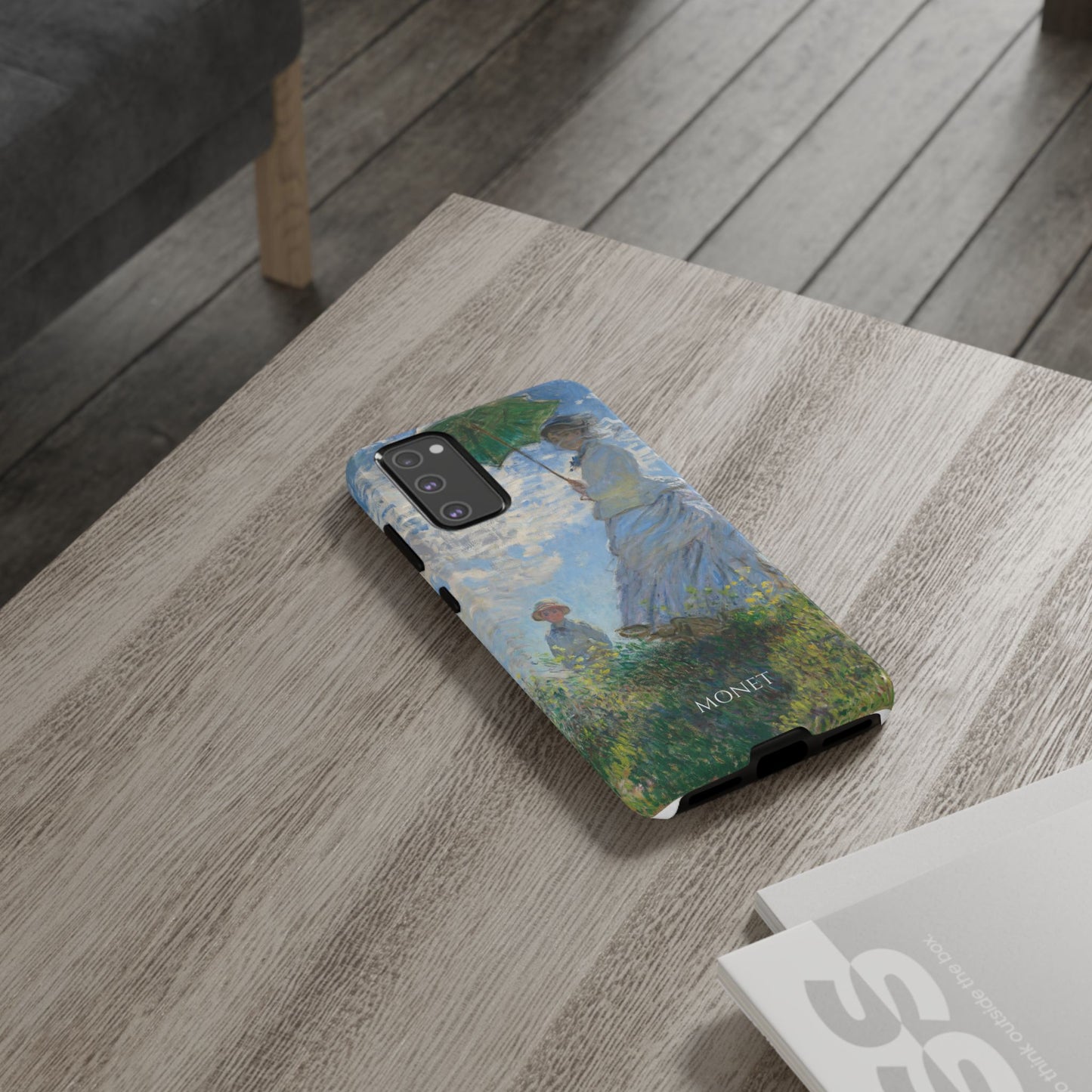 Tough Phone Case for iPhone, Samsung and Google Pixel - Monet, Woman with a Parasol - Madame Monet and Her Son (1875)