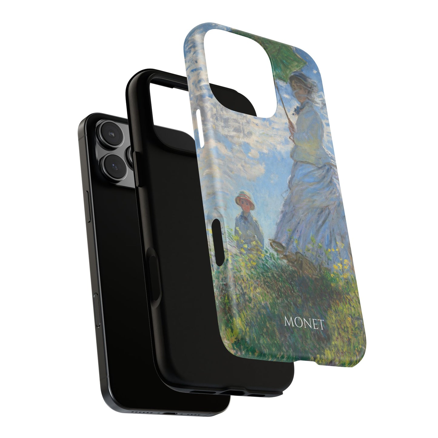 Tough Phone Case for iPhone, Samsung and Google Pixel - Monet, Woman with a Parasol - Madame Monet and Her Son (1875)