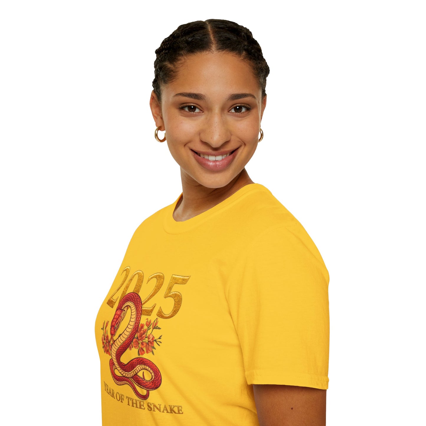 Gildan 64000 Unisex Softstyle Short-sleeve Tee | 2025 Year of the Snake Chinese New Year Design