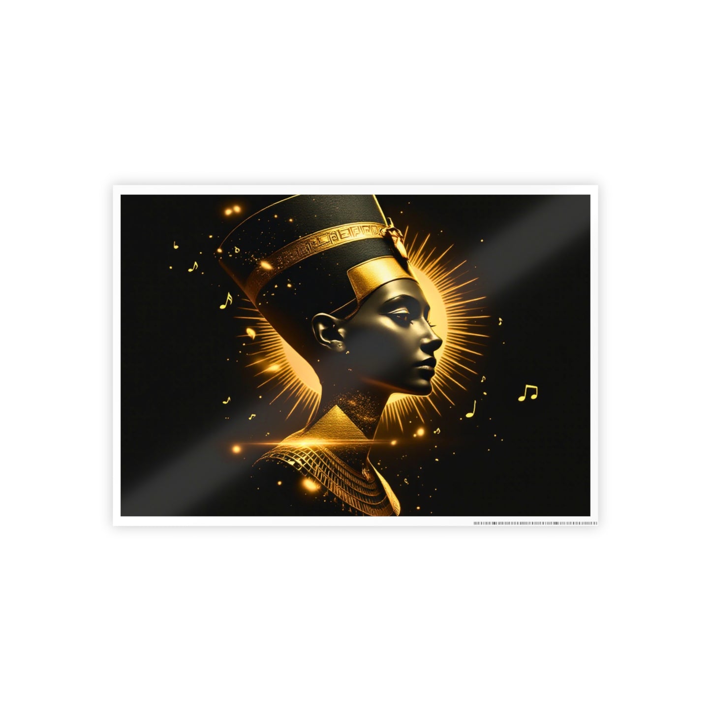 Jazz-Inspired Glossy Poster Art | Nefertiti Reimagined