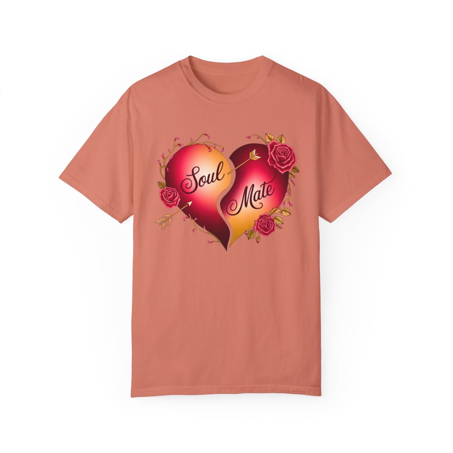 Comfort Colors 1717 Unisex Garment-Dyed T-shirt - "Soul Mate" Couple’s T-Shirts – Romantic Matching Valentine’s Day Gift