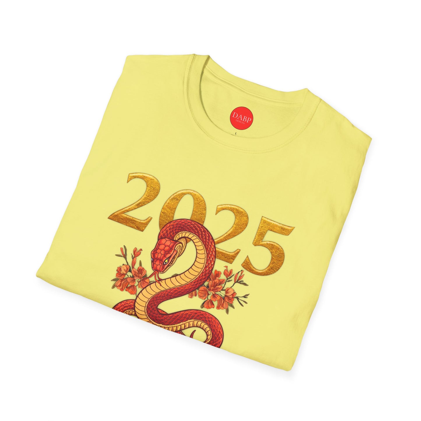 Gildan 64000 Unisex Softstyle Short-sleeve Tee | 2025 Year of the Snake Chinese New Year Design