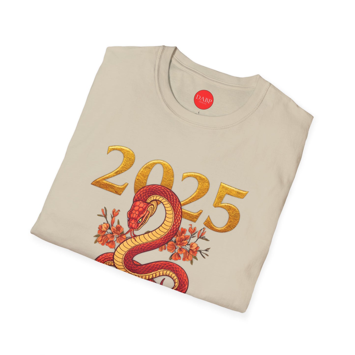 Gildan 64000 Unisex Softstyle Short-sleeve Tee | 2025 Year of the Snake Chinese New Year Design
