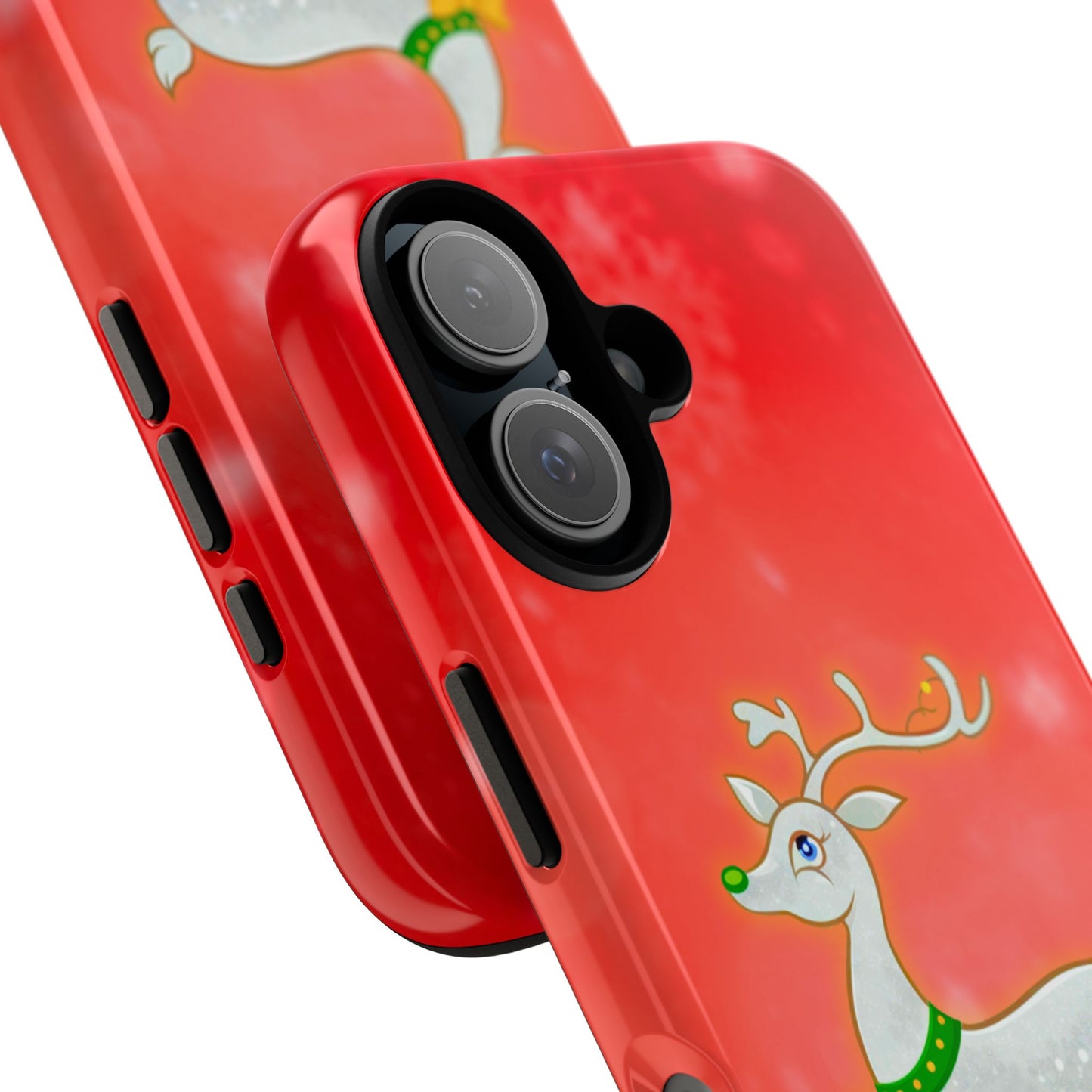 Festive Reindeer No.3 – Santa Hat with Holiday Lights Design for iPhone, Samsung & Google Models