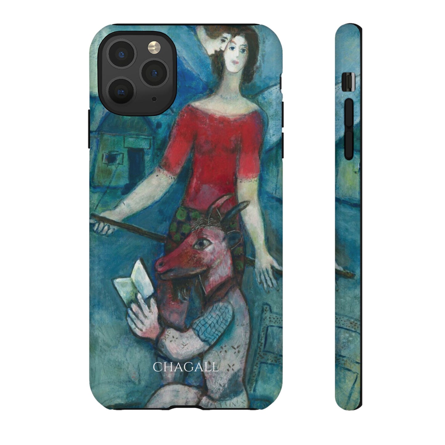 Tough Phone Case for iPhone, Samsung and Google Pixel - Chagall, The Angel and the Reader (1930)
