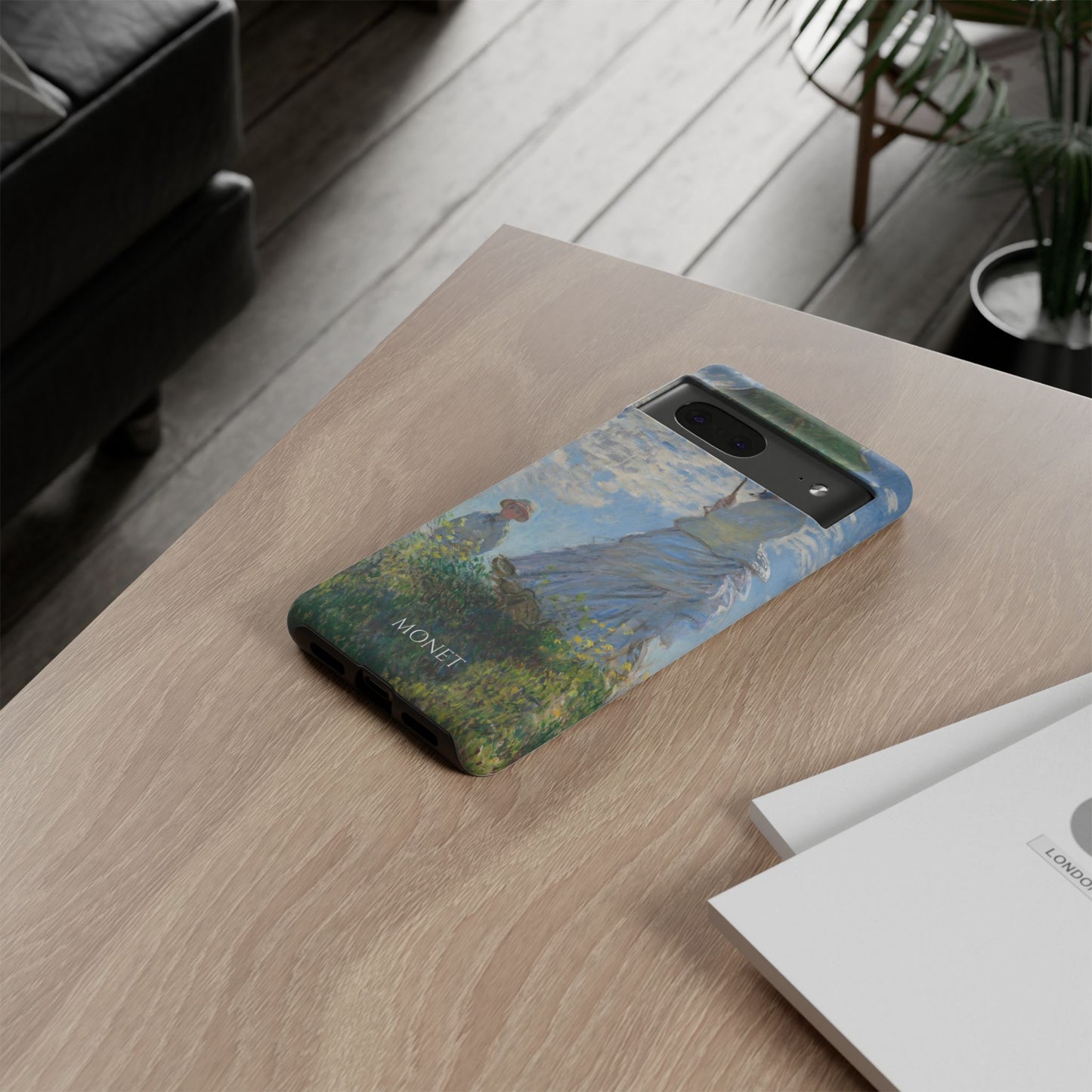 Tough Phone Case for iPhone, Samsung and Google Pixel - Monet, Woman with a Parasol - Madame Monet and Her Son (1875)