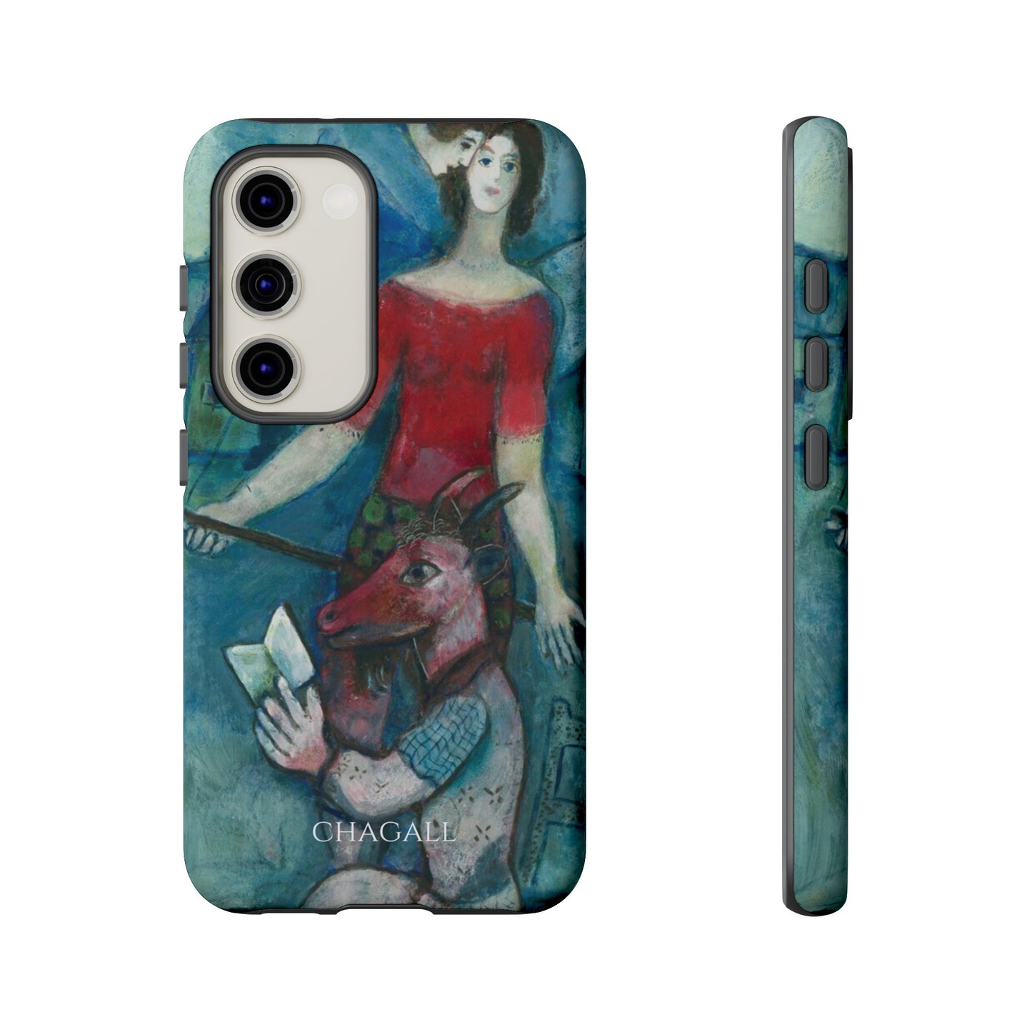 Tough Phone Case for iPhone, Samsung and Google Pixel - Chagall, The Angel and the Reader (1930)