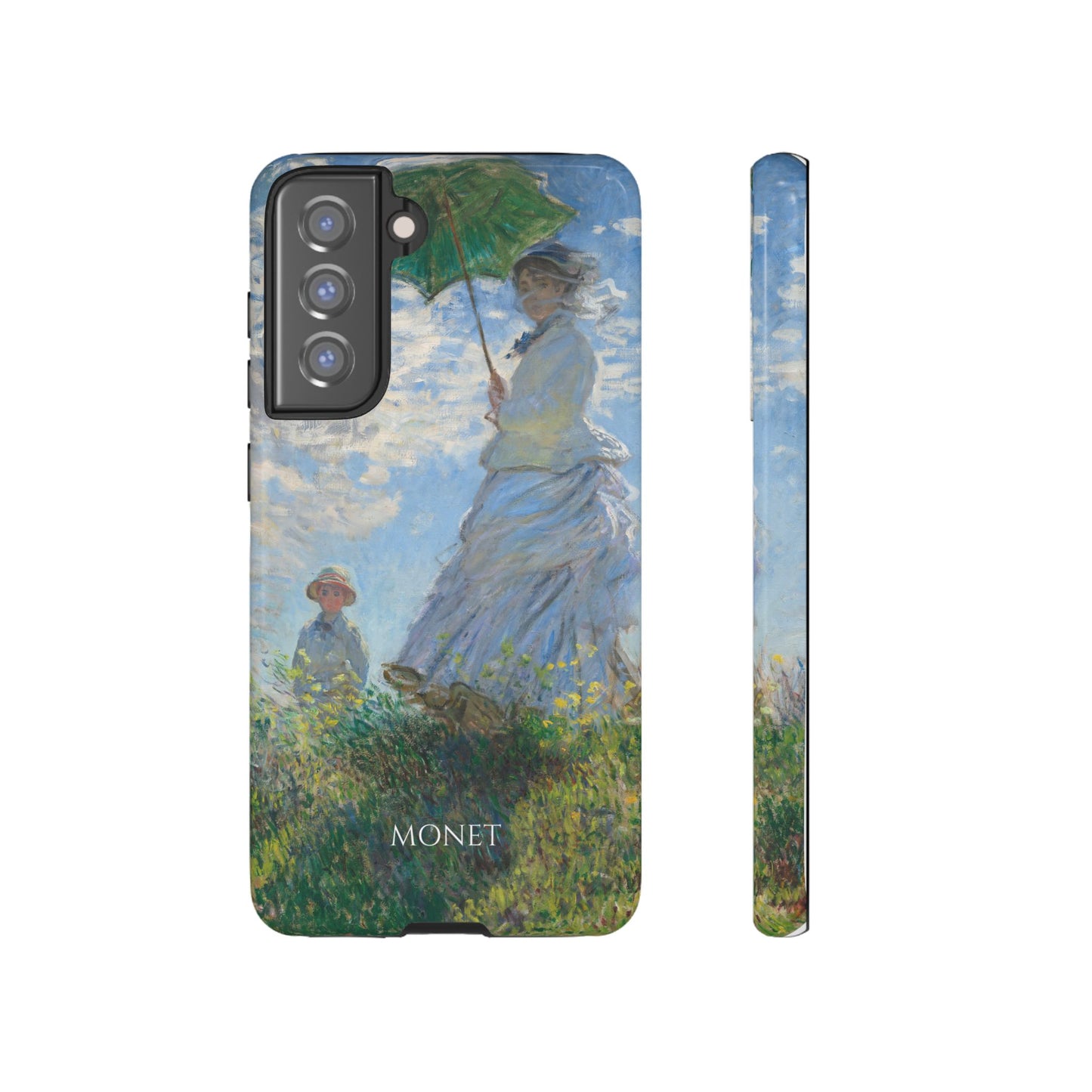 Tough Phone Case for iPhone, Samsung and Google Pixel - Monet, Woman with a Parasol - Madame Monet and Her Son (1875)