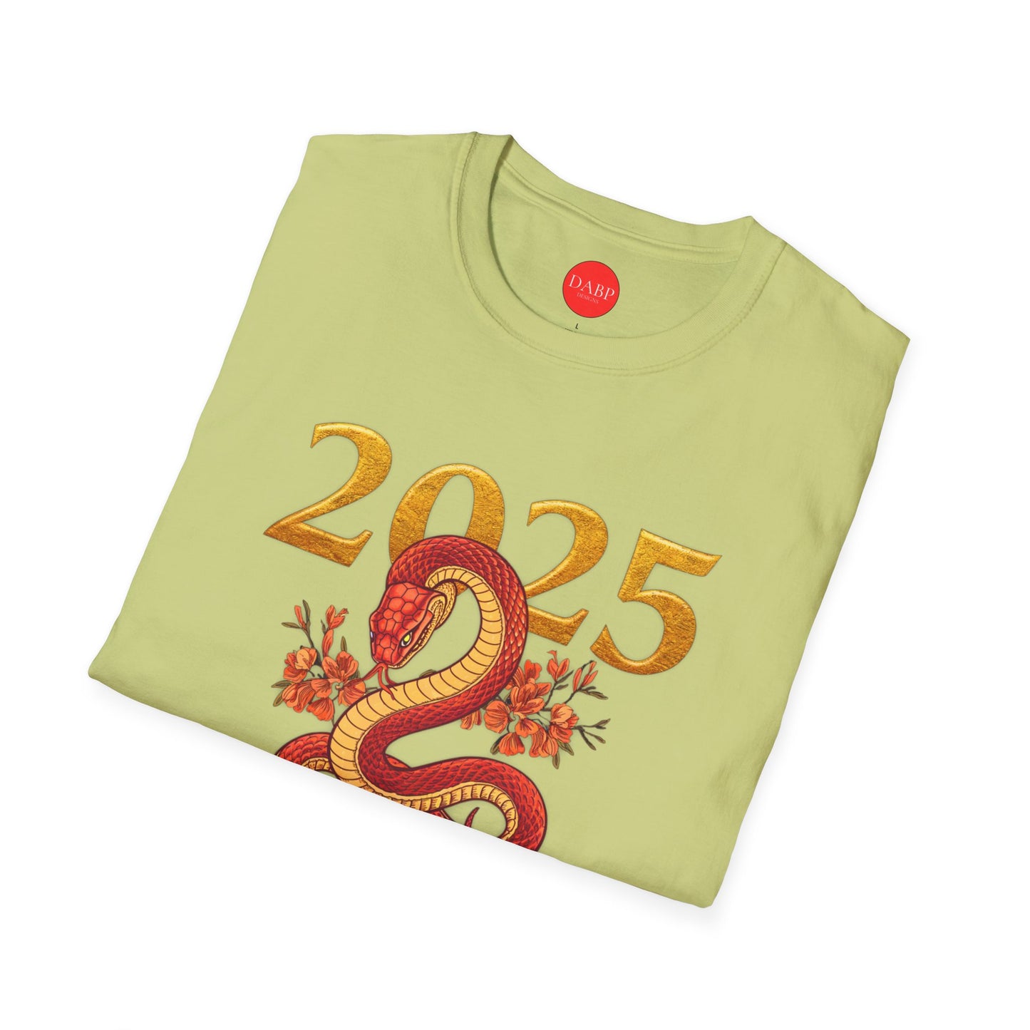 Gildan 64000 Unisex Softstyle Short-sleeve Tee | 2025 Year of the Snake Chinese New Year Design