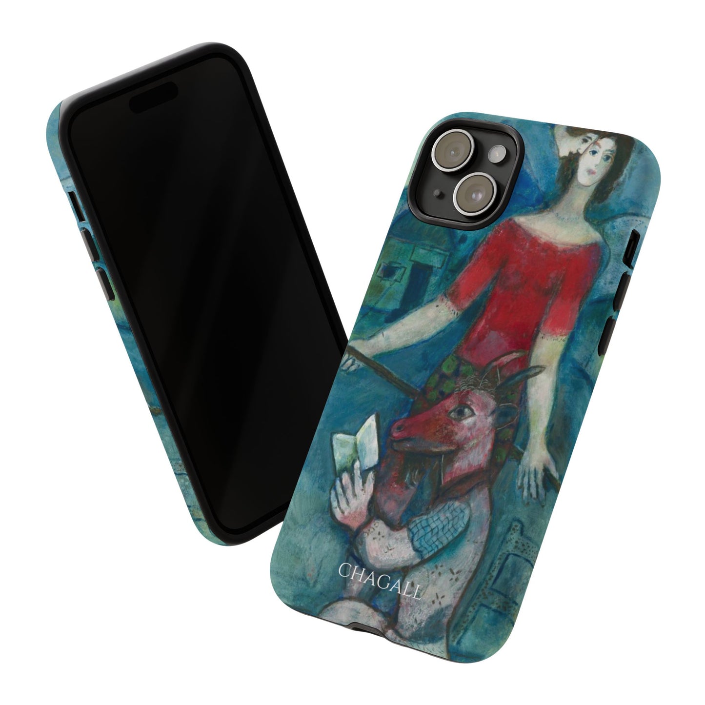Tough Phone Case for iPhone, Samsung and Google Pixel - Chagall, The Angel and the Reader (1930)