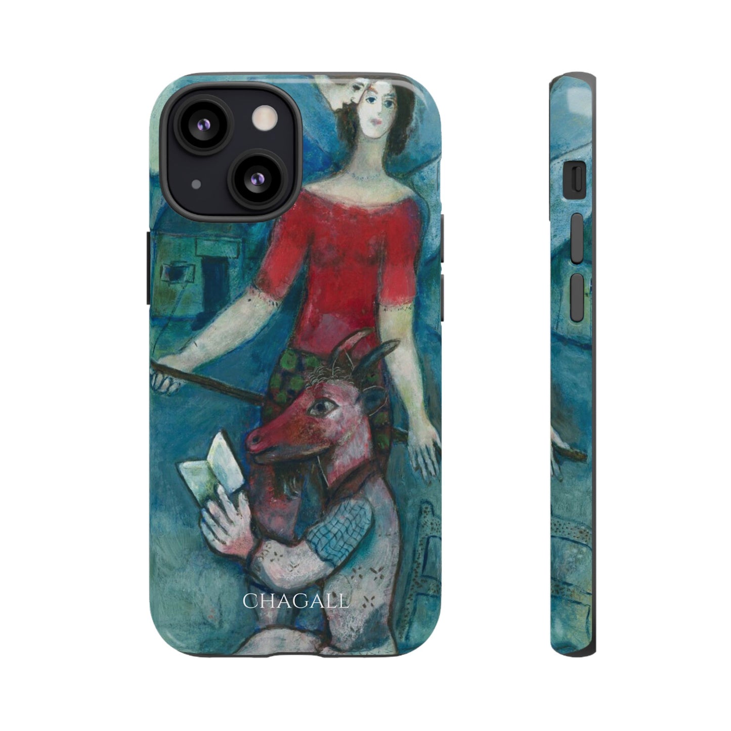 Tough Phone Case for iPhone, Samsung and Google Pixel - Chagall, The Angel and the Reader (1930)