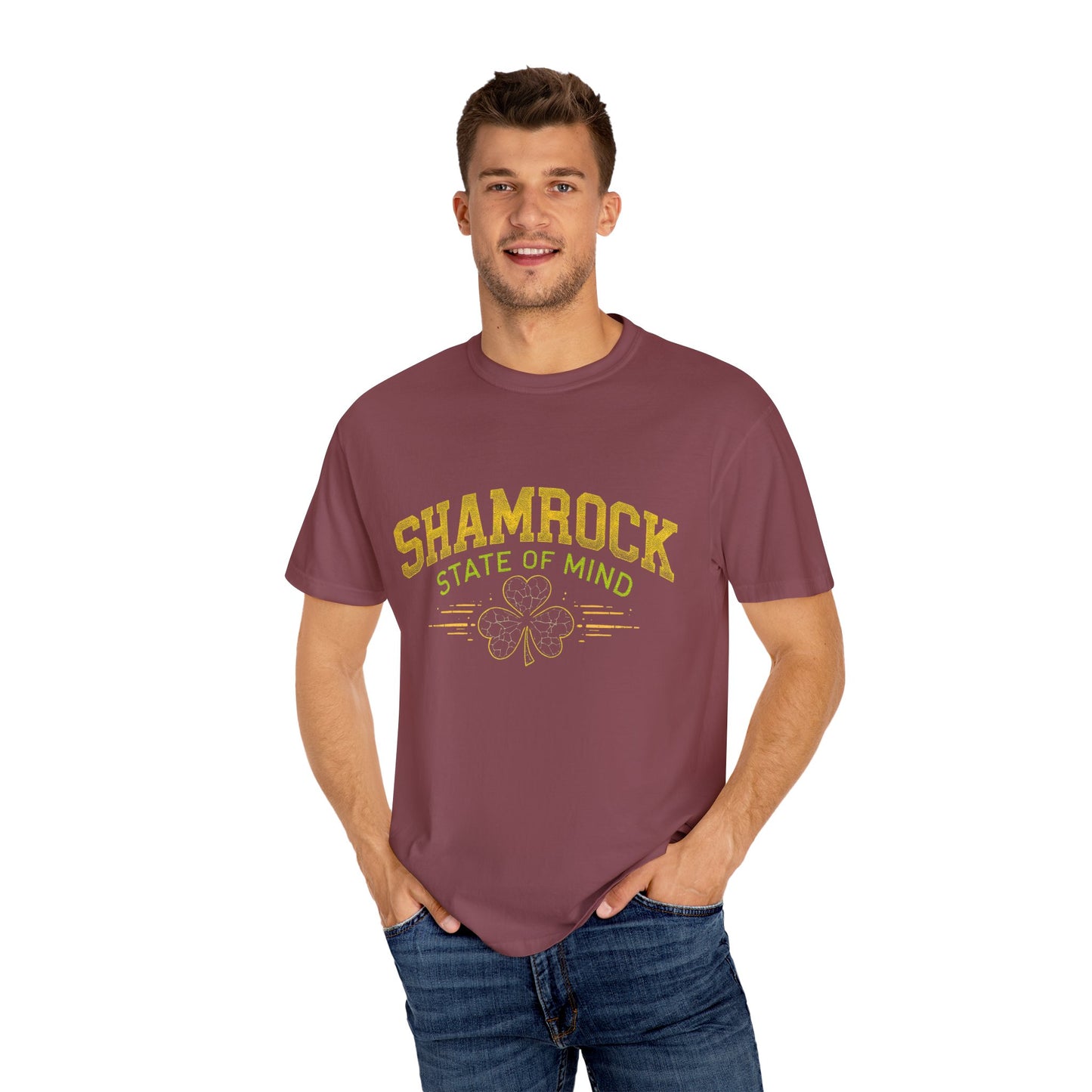 Comfort Colors 1717 Unisex Garment-Dyed T-shirt - Shamrock State of Mind St. Patrick’s Day Design