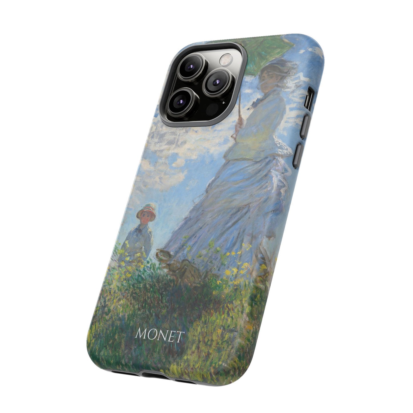 Tough Phone Case for iPhone, Samsung and Google Pixel - Monet, Woman with a Parasol - Madame Monet and Her Son (1875)
