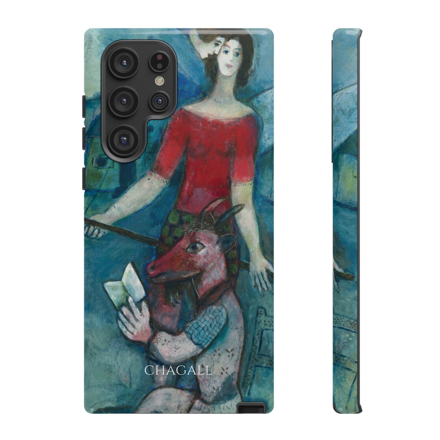 Tough Phone Case for iPhone, Samsung and Google Pixel - Chagall, The Angel and the Reader (1930)