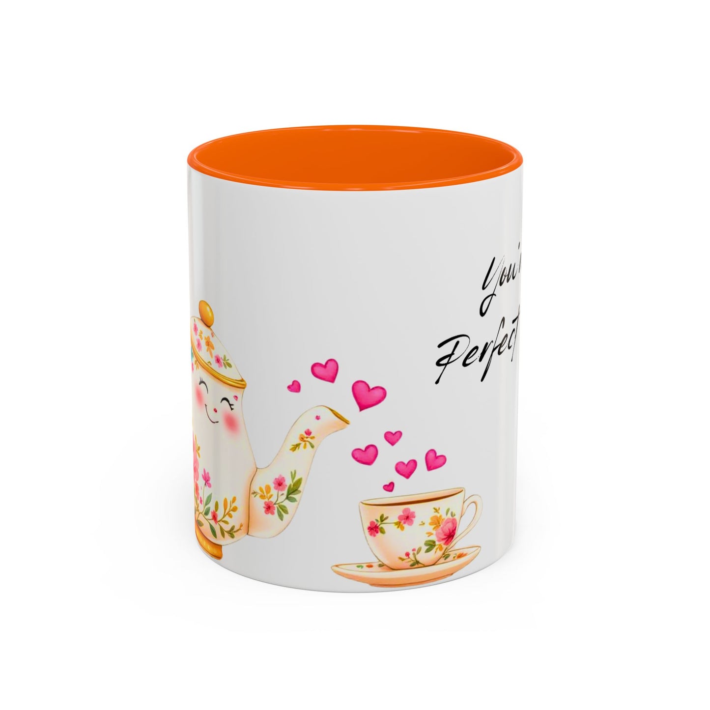 You're My Perfect Blend - Floral Accent Ceramic Mug (11oz, 15oz)