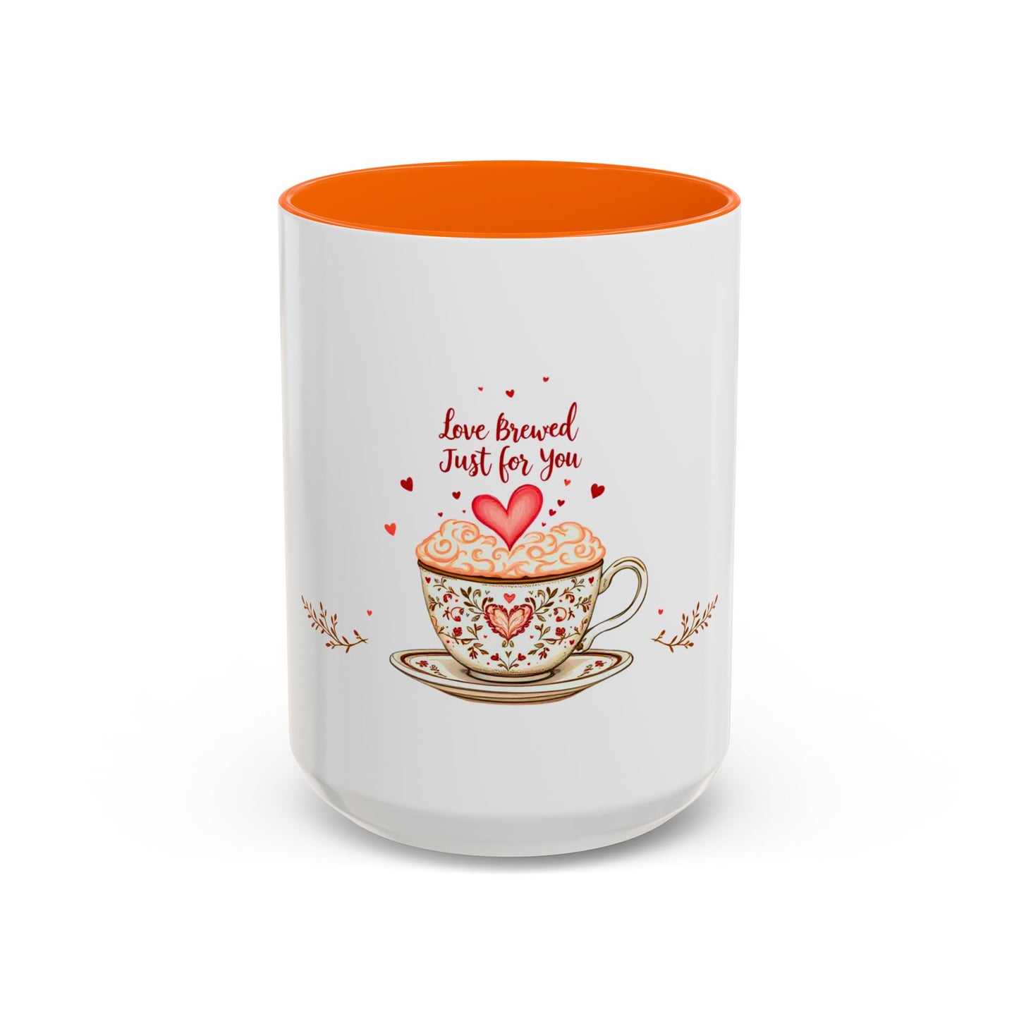 Love Brewed Just for You - Romantic Coffee Mug (11oz, 15oz)