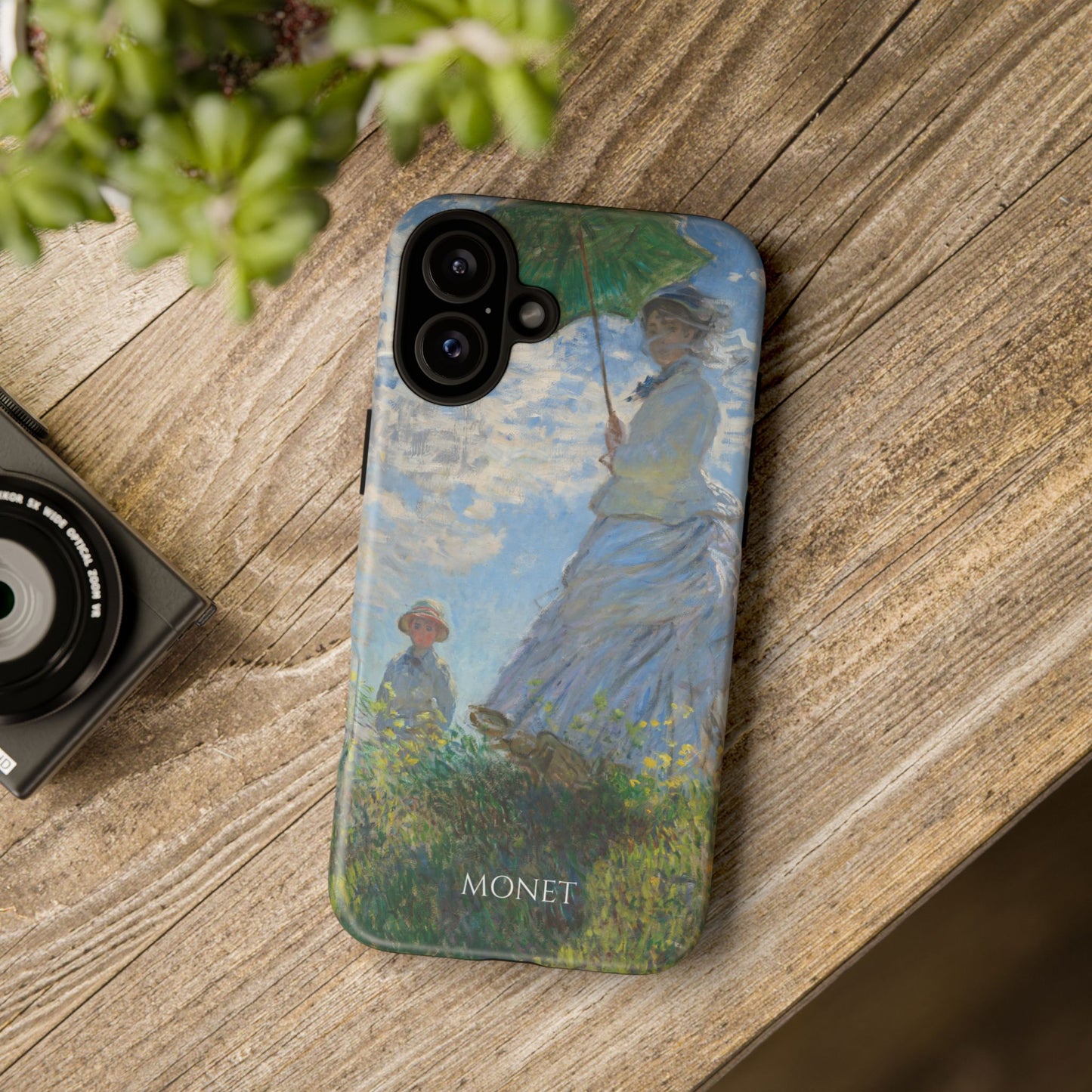 Tough Phone Case for iPhone, Samsung and Google Pixel - Monet, Woman with a Parasol - Madame Monet and Her Son (1875)
