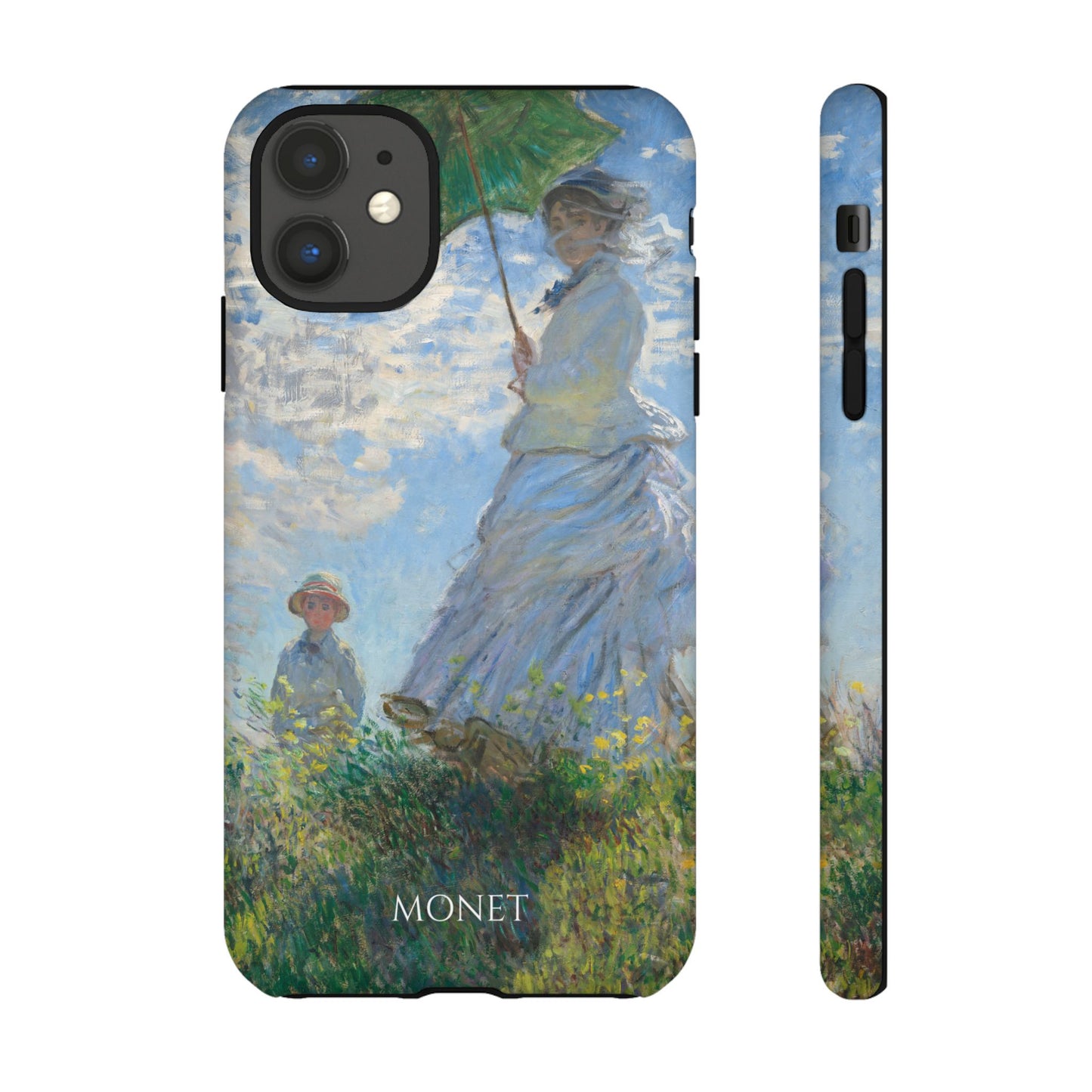 Tough Phone Case for iPhone, Samsung and Google Pixel - Monet, Woman with a Parasol - Madame Monet and Her Son (1875)