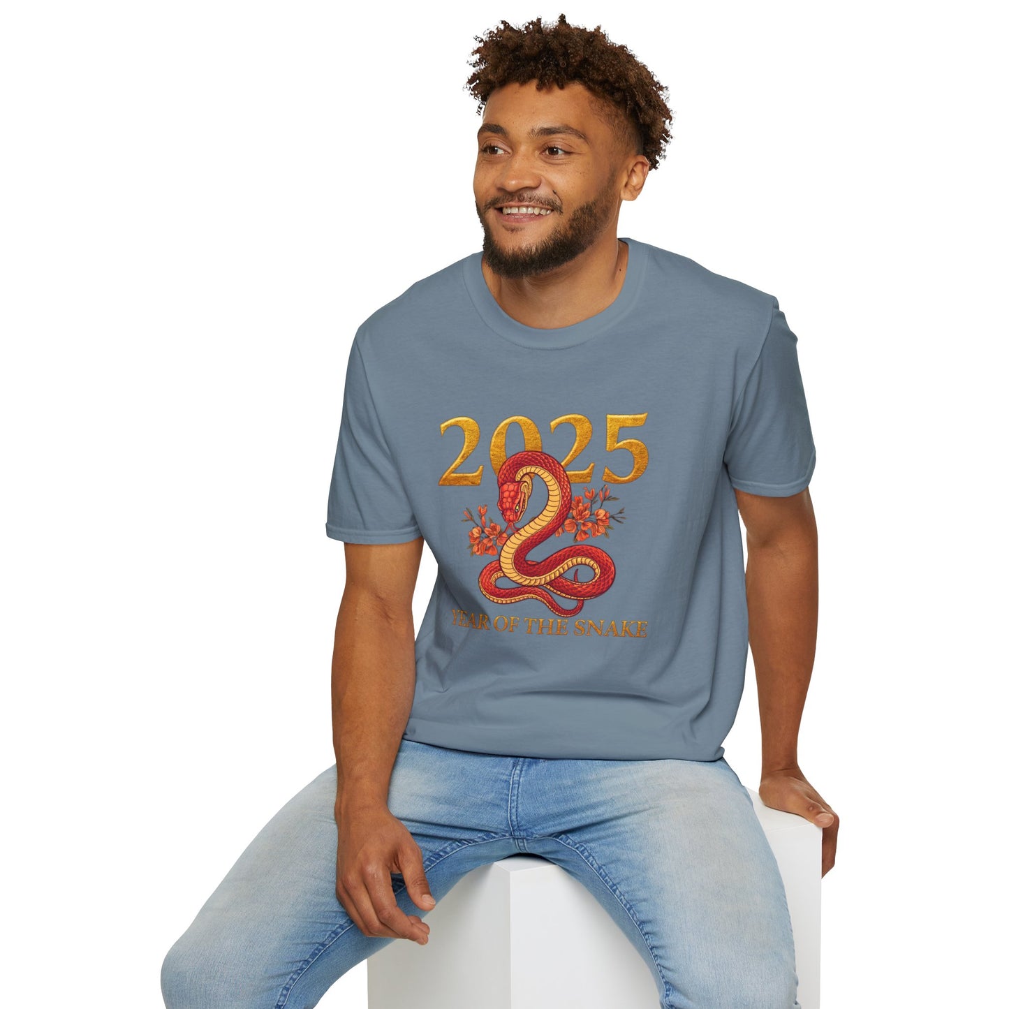 Gildan 64000 Unisex Softstyle Short-sleeve Tee | 2025 Year of the Snake Chinese New Year Design