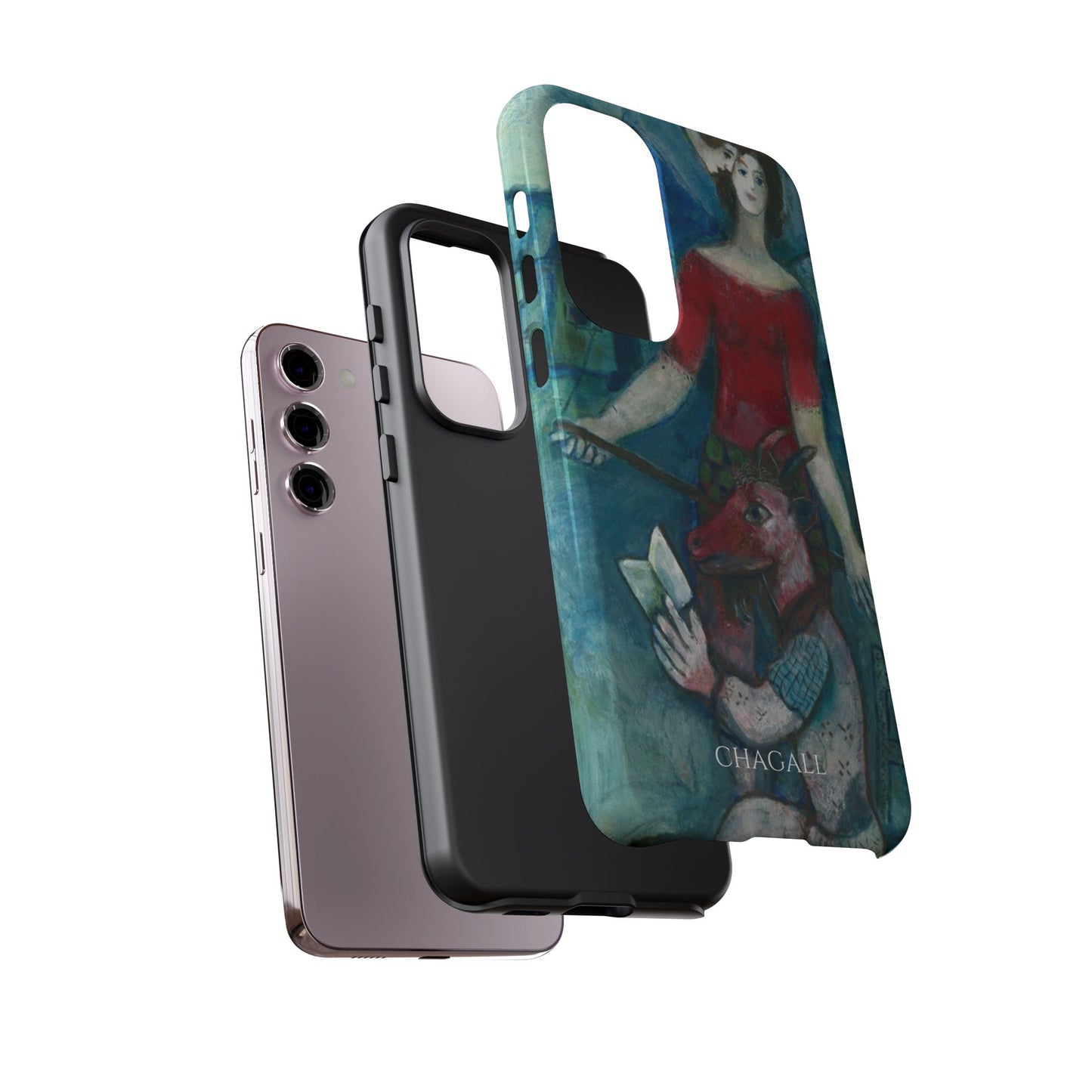 Tough Phone Case for iPhone, Samsung and Google Pixel - Chagall, The Angel and the Reader (1930)