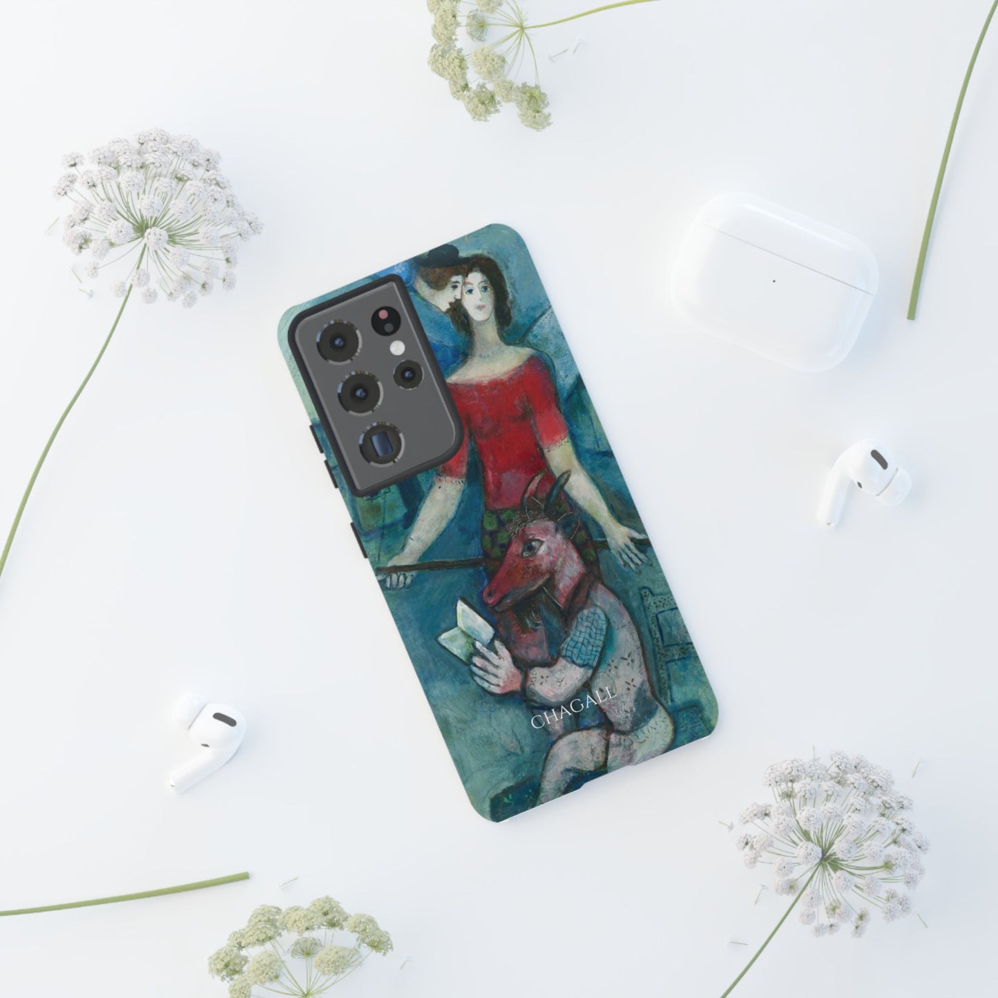 Tough Phone Case for iPhone, Samsung and Google Pixel - Chagall, The Angel and the Reader (1930)
