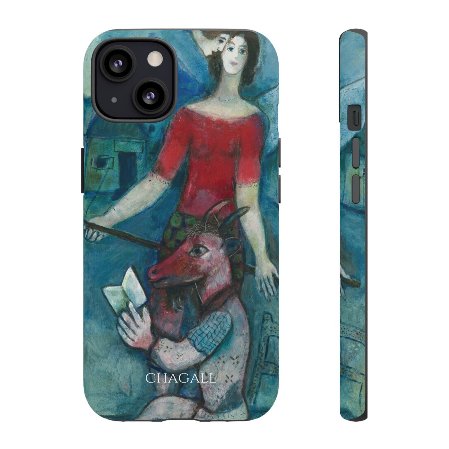 Tough Phone Case for iPhone, Samsung and Google Pixel - Chagall, The Angel and the Reader (1930)