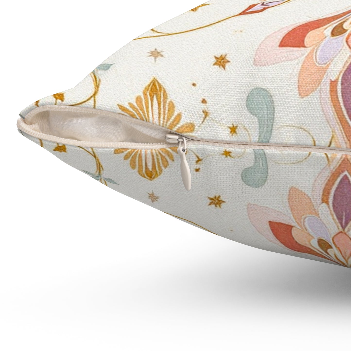 Celestial Elegance – Ornate Pastel Luxe Design Throw Pillow