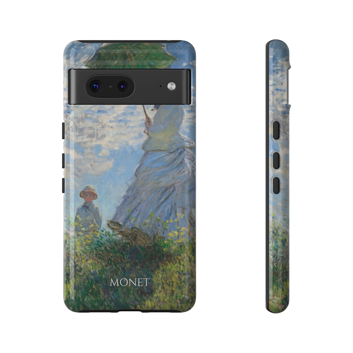 Tough Phone Case for iPhone, Samsung and Google Pixel - Monet, Woman with a Parasol - Madame Monet and Her Son (1875)