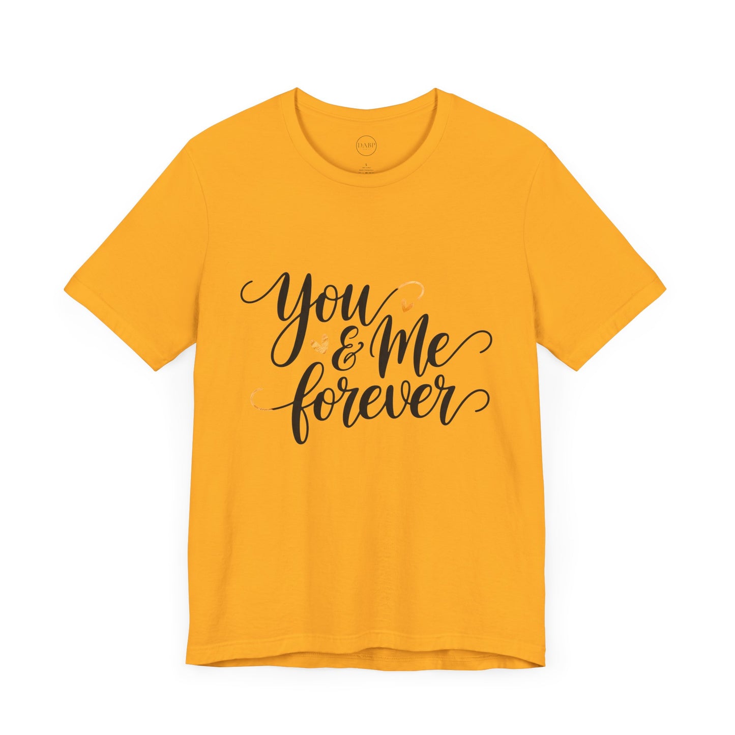 Bella+Canvas · 3001 Unisex Jersey Short Sleeve Tee - You & Me Forever T-Shirt – Minimalist Romantic Couples Valentine's Tee