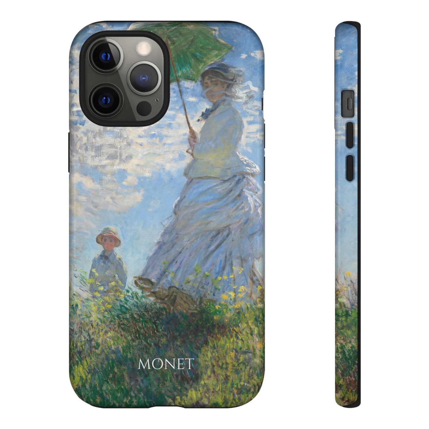 Tough Phone Case for iPhone, Samsung and Google Pixel - Monet, Woman with a Parasol - Madame Monet and Her Son (1875)