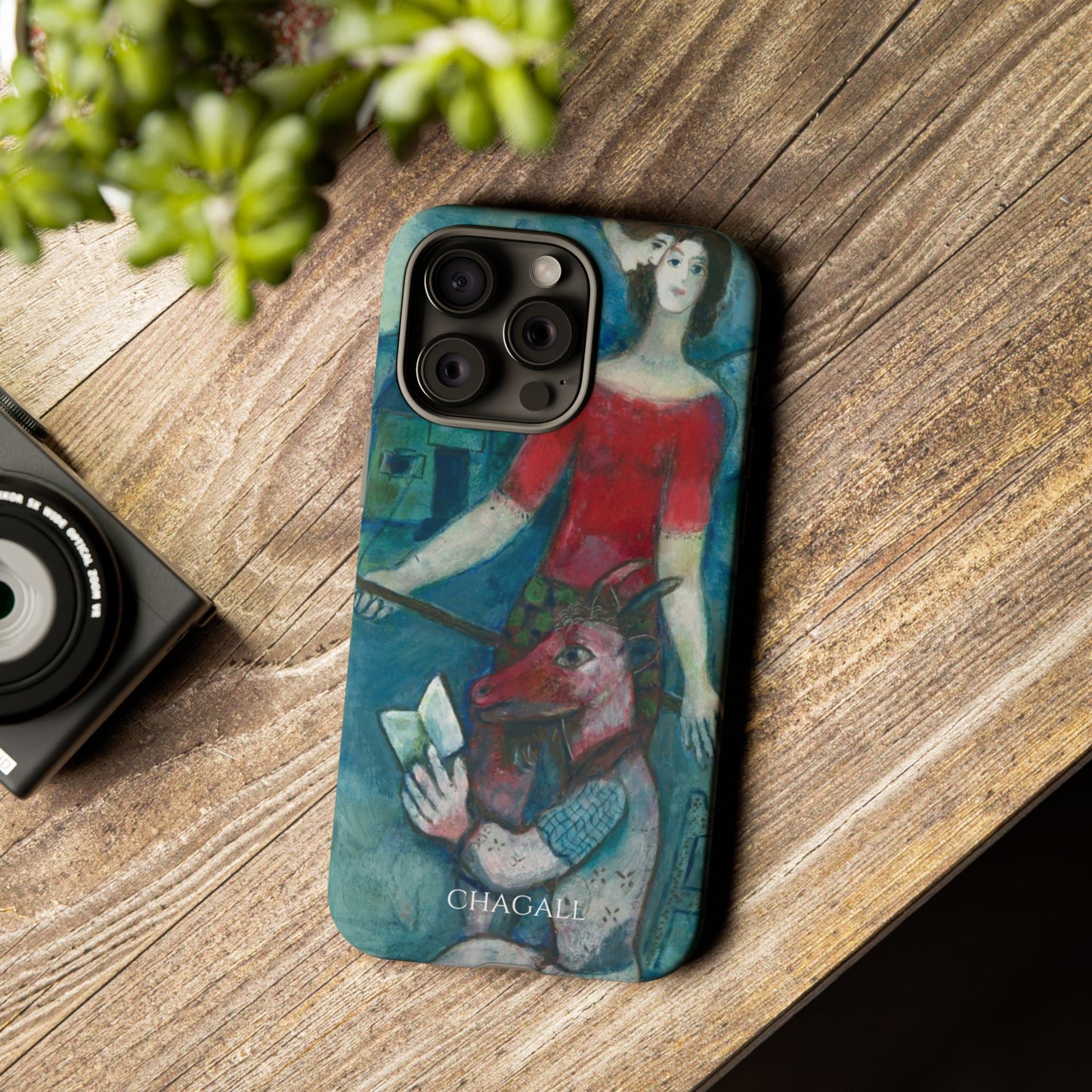 Tough Phone Case for iPhone, Samsung and Google Pixel - Chagall, The Angel and the Reader (1930)
